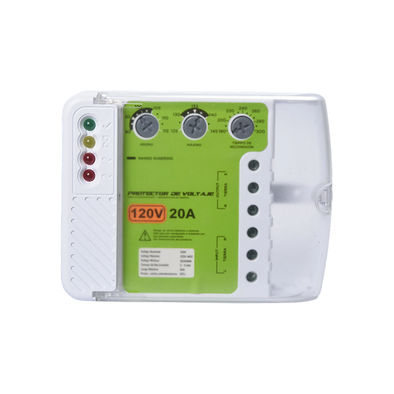Protector de voltaje ajustable HWTB-V003D-US de 110 V y 30 A para aire acondicionado