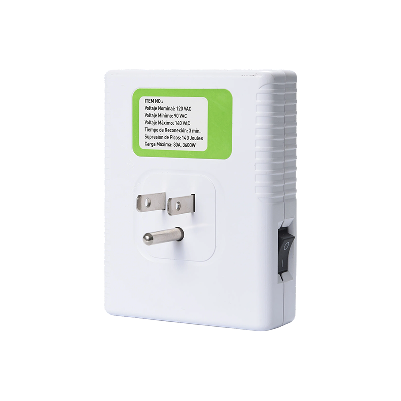 Protector automático contra sobretensiones HWTB-V029-US de 110 V y 15 A