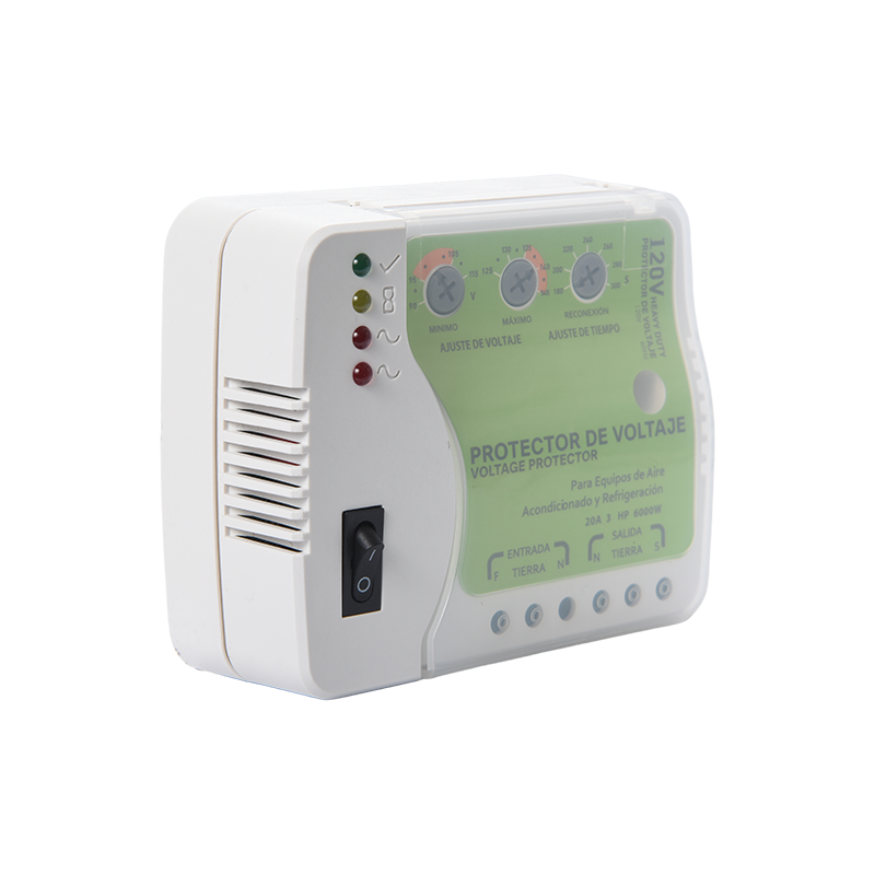 Protector de voltaje ajustable HWTB-V003-US de 110 V y 30 A para aire acondicionado