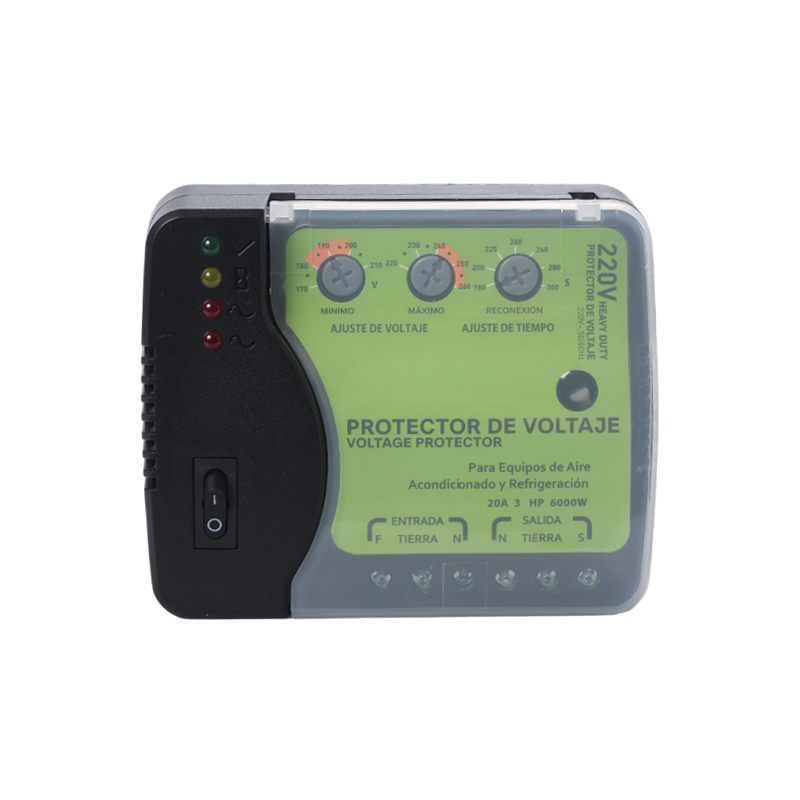 Protector de voltaje ajustable HWTB-V004-CE 230V 30A US para aire acondicionado