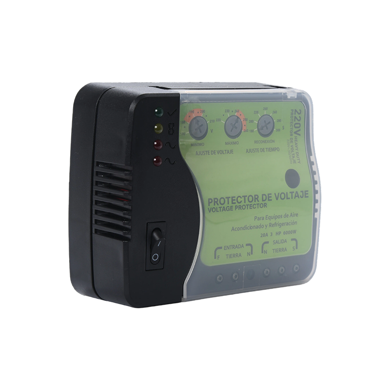 Protector de voltaje ajustable HWTB-V004-CE 230V 30A US para aire acondicionado