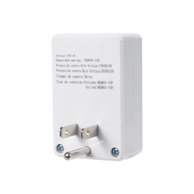 Protector automático contra sobretensiones HWTB-V019-US de 110 V y 15 A